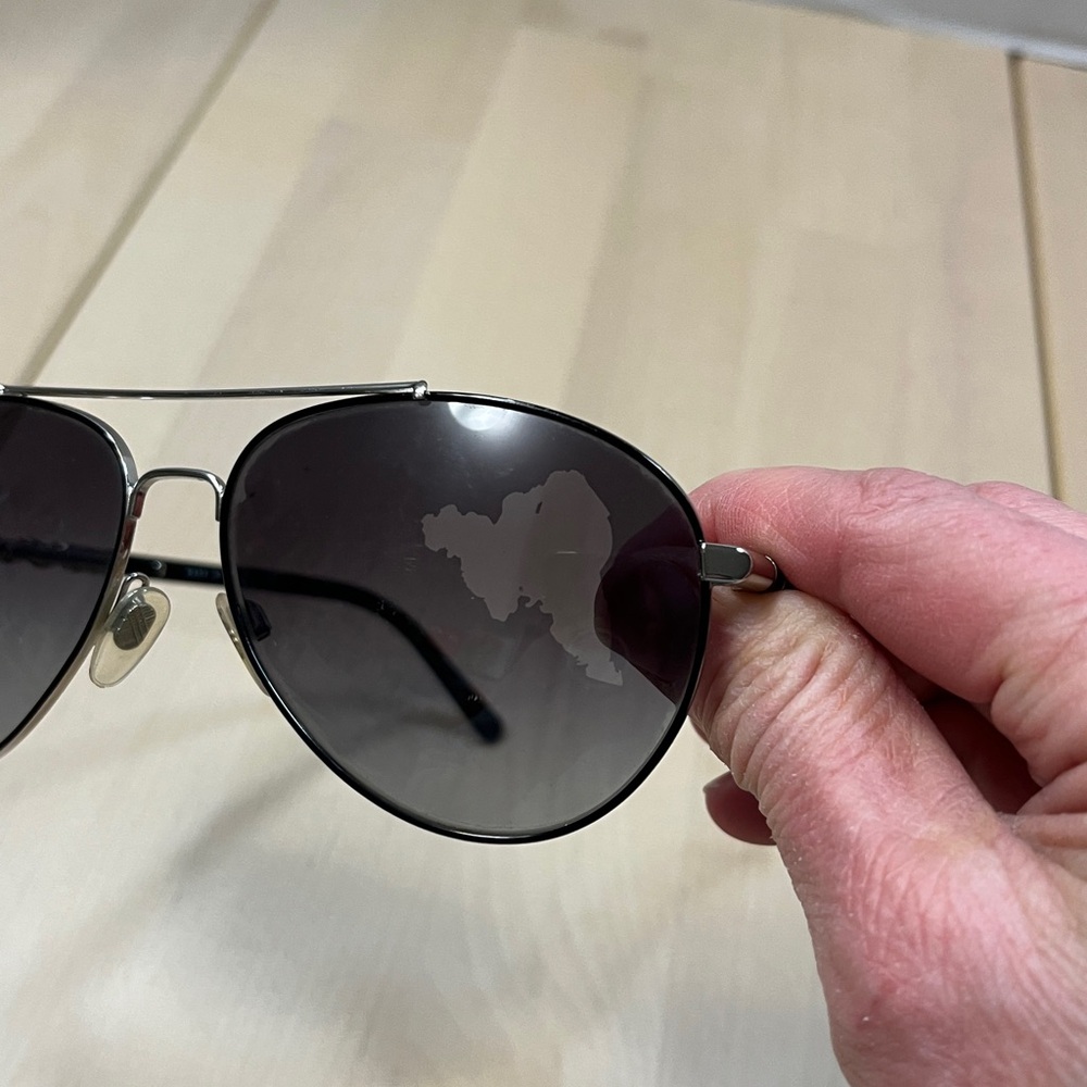 Burberry 3089 Silver & Black Aviator Sunglasses FRAMES ONLY - Picture 13 of 16